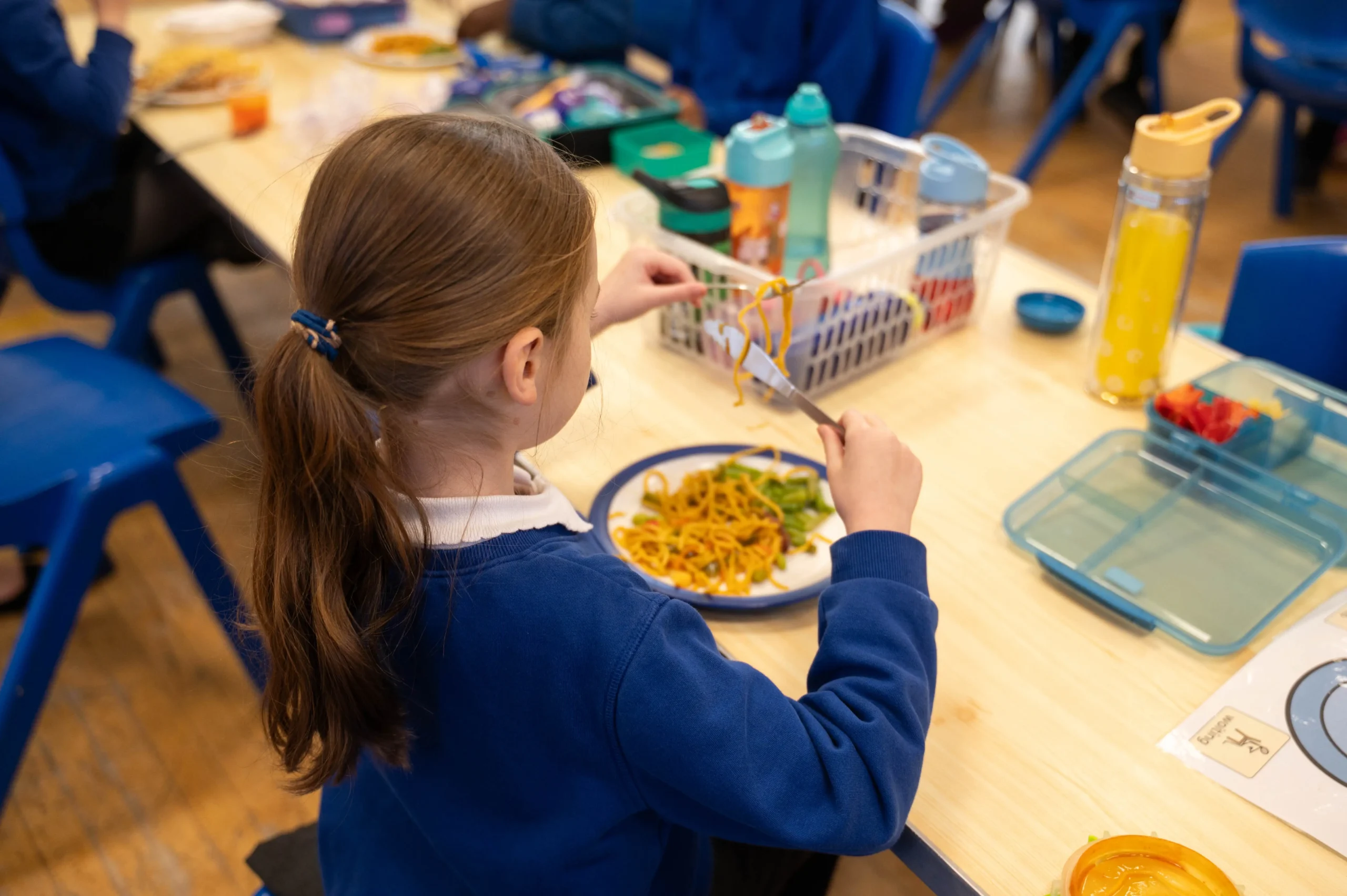 School dinner at Warmley Park